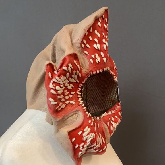 Adult Halloween Man-Eater Flower Latex Mask NEW - Picture 4 of 5